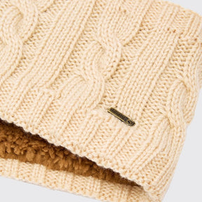 Dubarry Gleeson Cable Knit Headband in Chalk