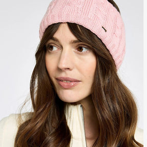 Dubarry Gleeson Cable Knit Headband in Dusky Rose