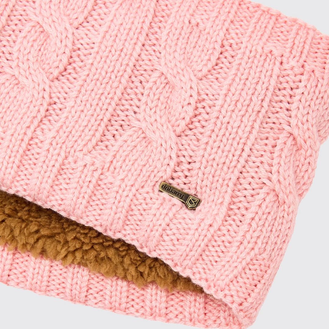 Dubarry Gleeson Cable Knit Headband in Dusky Rose