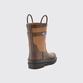Dubarry Kid's Splash Wellington Boots in Walnut