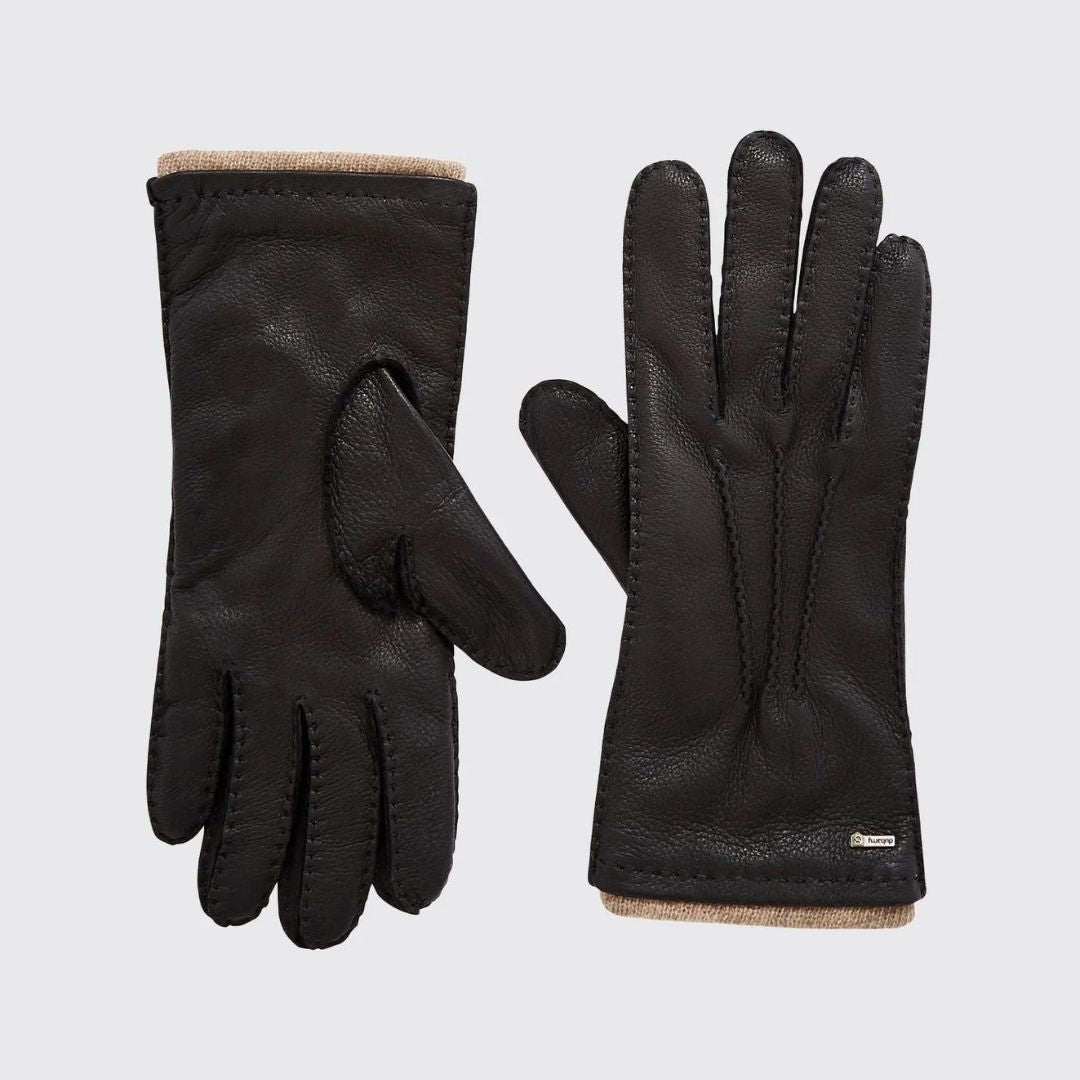 Dubarry Kilconnell Leather Gloves in Black