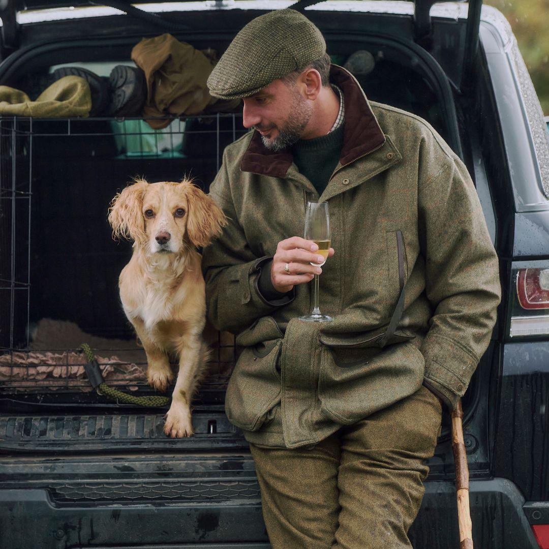 Dubarry Men's Ballinturbet Tweed Jacket in Cedar