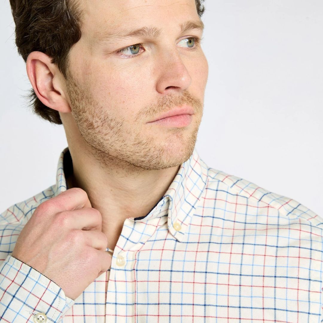 Dubarry Men's Drumcar Tatterstall Check Shirt in Indigo