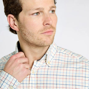 Dubarry Men's Drumcar Tatterstall Check Shirt in Indigo