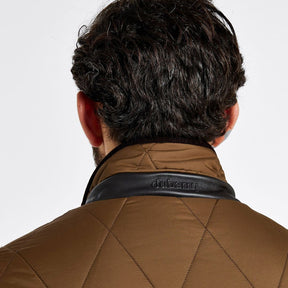 Dubarry Men's Farmley Quilted Jacket in Bronze