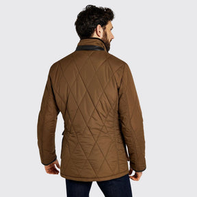 Dubarry Men's Farmley Quilted Jacket in Bronze