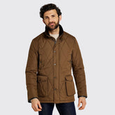 Dubarry Men's Farmley Quilted Jacket in Bronze