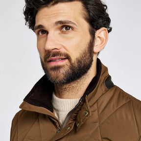 Dubarry Men's Farmley Quilted Jacket in Bronze
