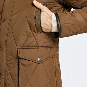Dubarry Men's Farmley Quilted Jacket in Bronze