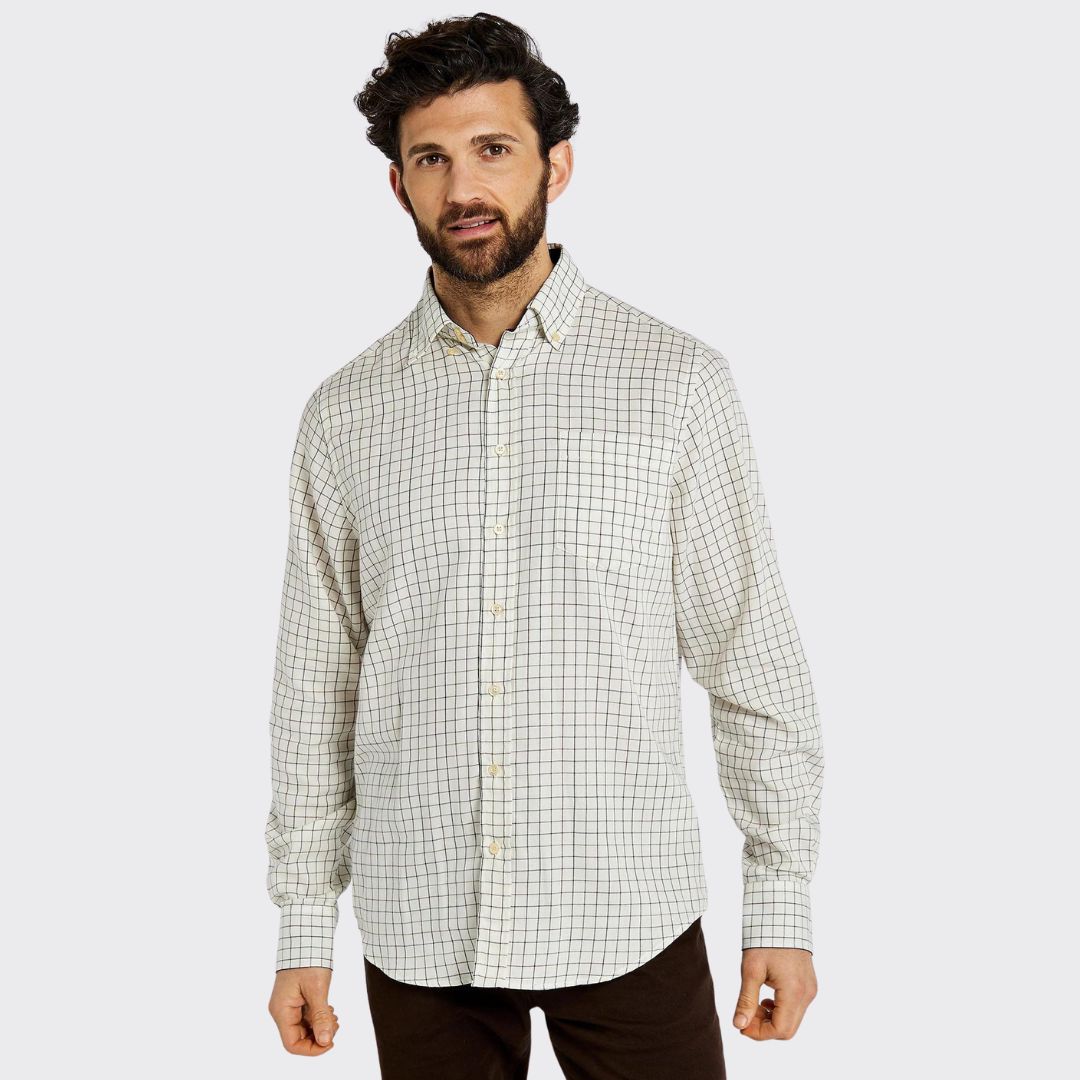 Dubarry Men's Hollymount Check Shirt in Ox Blood