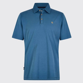 Dubarry Men's Kilmurray Three-Button Polo in Indigo