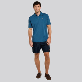 Dubarry Men's Kilmurray Three-Button Polo in Indigo