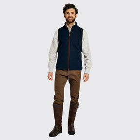 Dubarry Men's Lifford Fleece Gilet in Navy