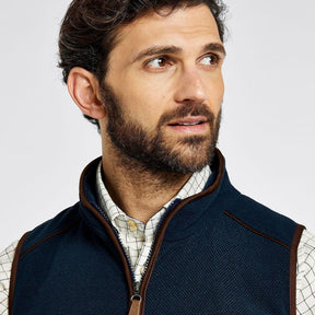 Dubarry Men's Lifford Fleece Gilet in Navy