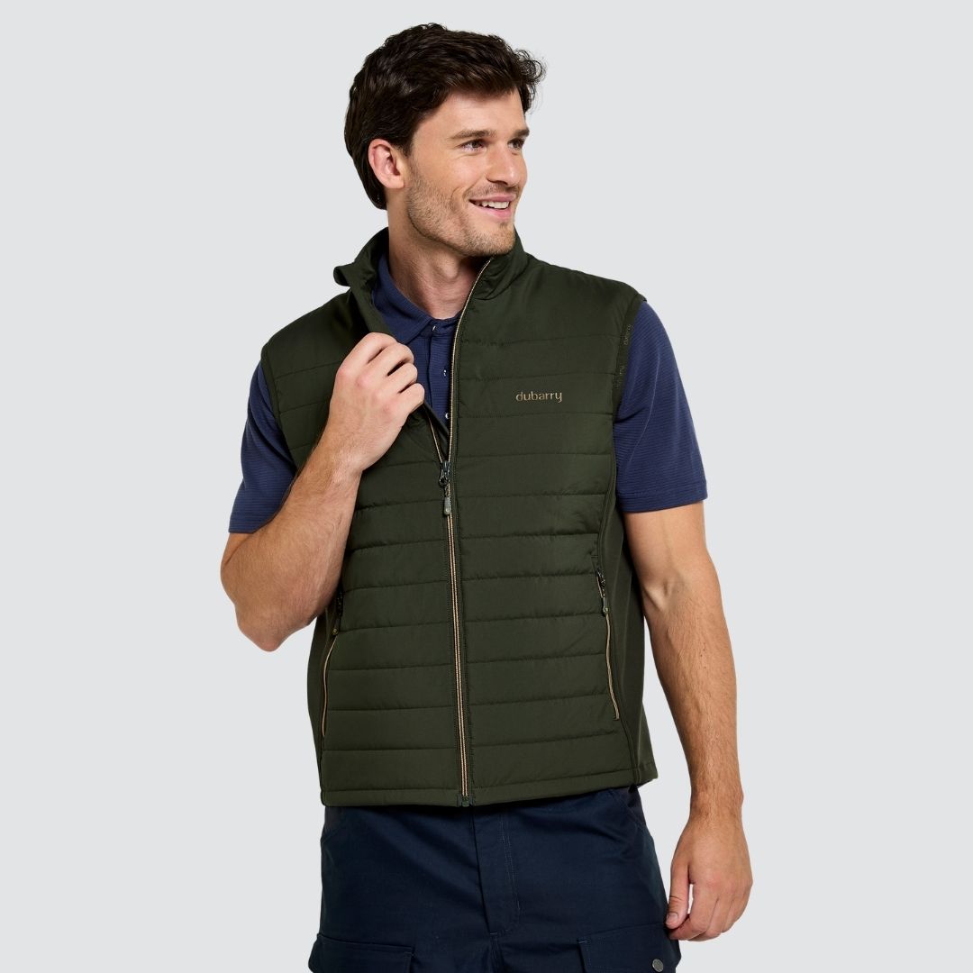 Dubarry Men's Solent Gilet in Olive