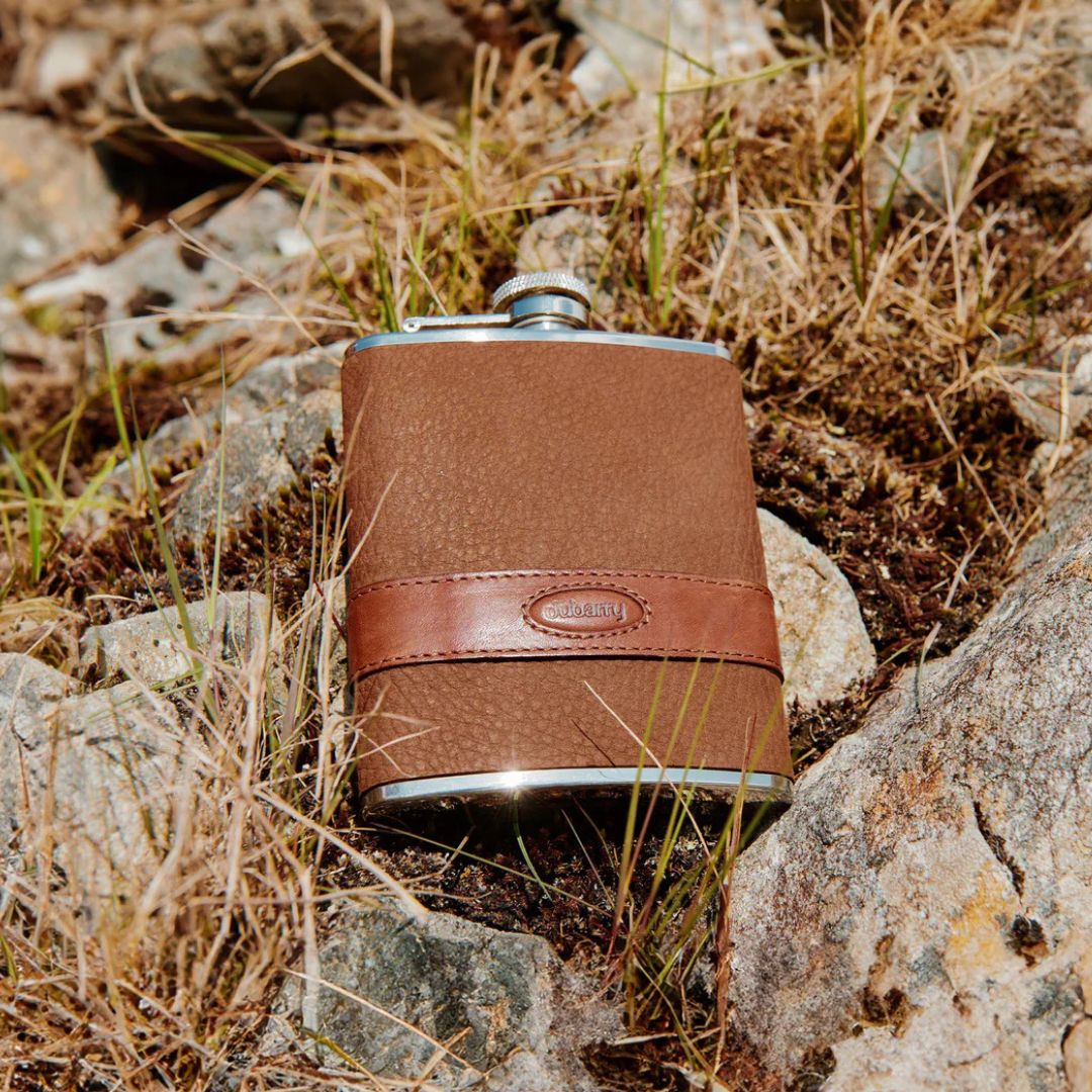 Dubarry Rugby Hip Flask in Walnut