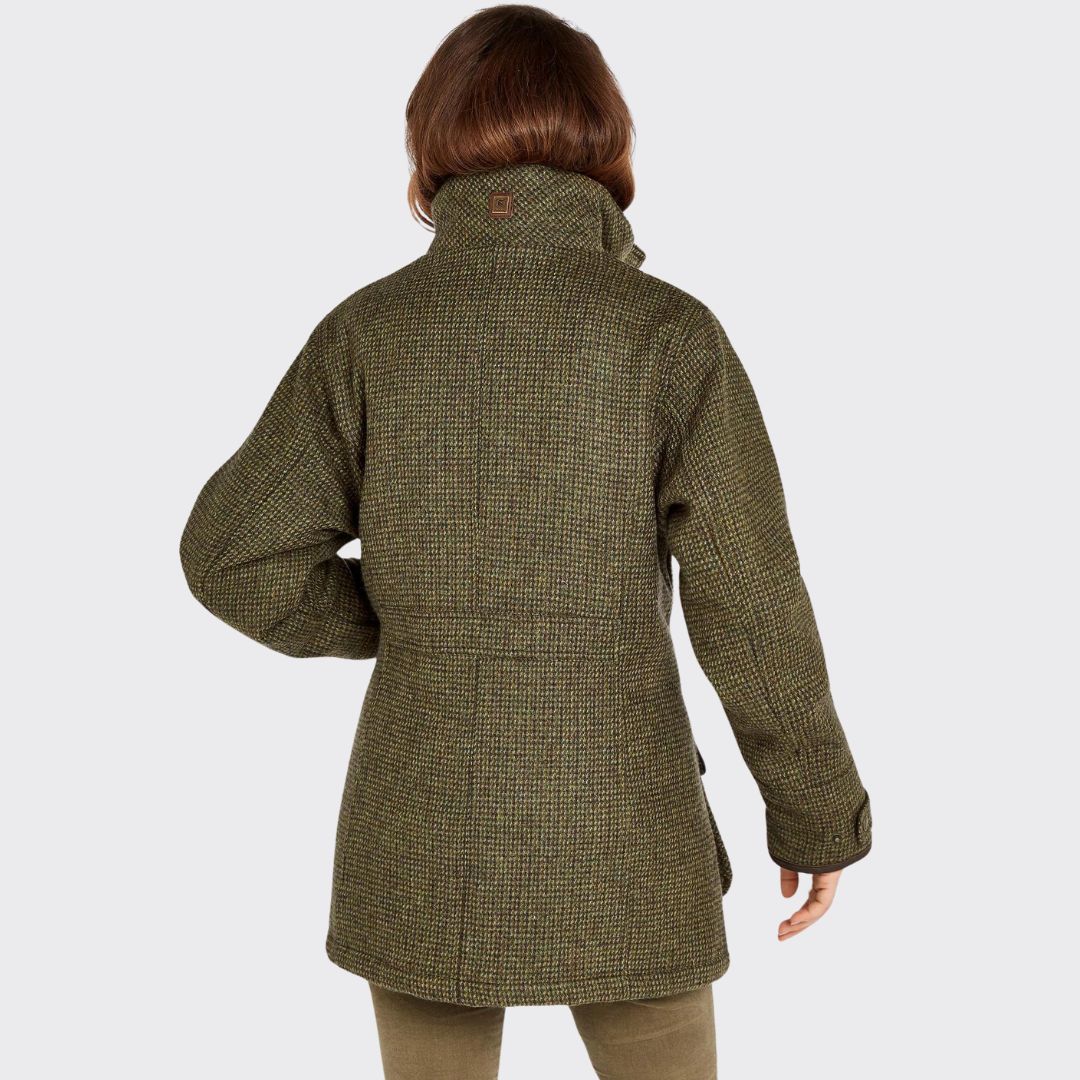 Dubarry Women's Ballynahinch Tweed Shooting Jacket in Heath