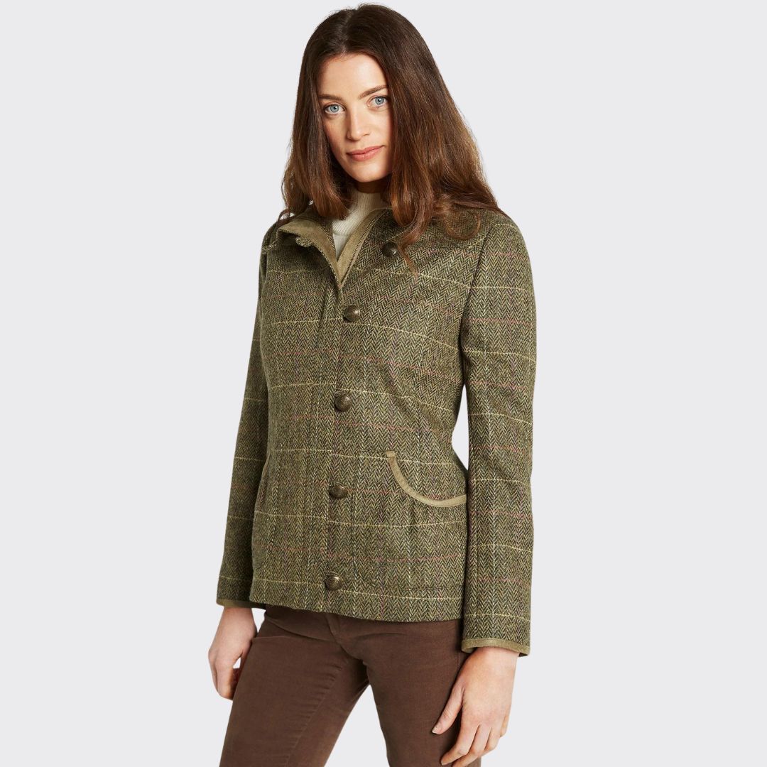 Dubarry Women's Bracken Tweed Jacket in Thistle