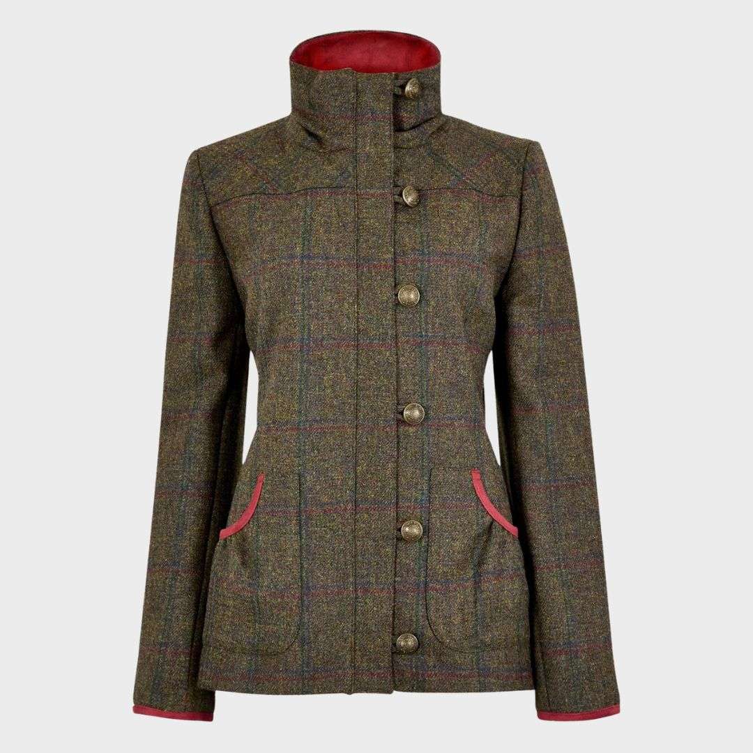 Dubarry Women's Bracken Tweed Jacket in Hemlock