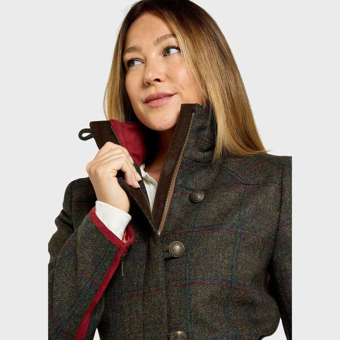 Dubarry Women's Bracken Tweed Jacket in Hemlock