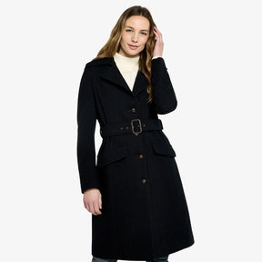 Dubarry Women's Brookvale Fitted Tweed Coat in French Navy
