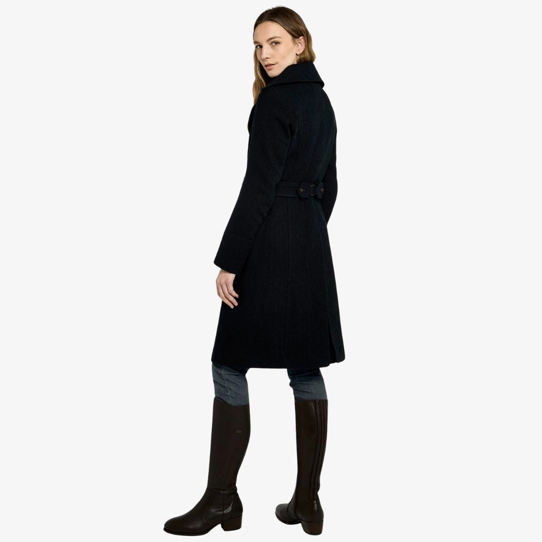 Dubarry Women's Brookvale Fitted Tweed Coat in French Navy