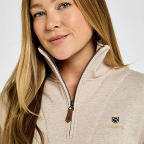 Dubarry Women's Castlemartyr Quarter-Zip Jumper in Bone