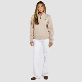 Dubarry Women's Castlemartyr Quarter-Zip Jumper in Bone