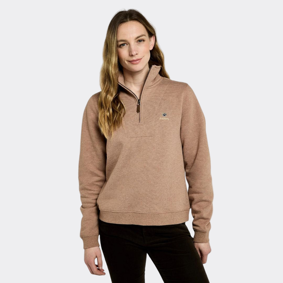 Dubarry Women's Castlemartyr Quarter-Zip Jumper in Elk