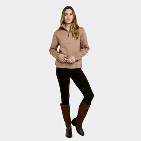 Dubarry Women's Castlemartyr Quarter-Zip Jumper in Elk