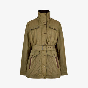 Dubarry Women's Gandon Wax Cotton Coat in Golden Khaki
