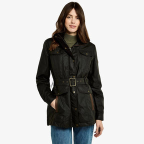 Dubarry Women's Gandon Wax Cotton Coat in Verdigris