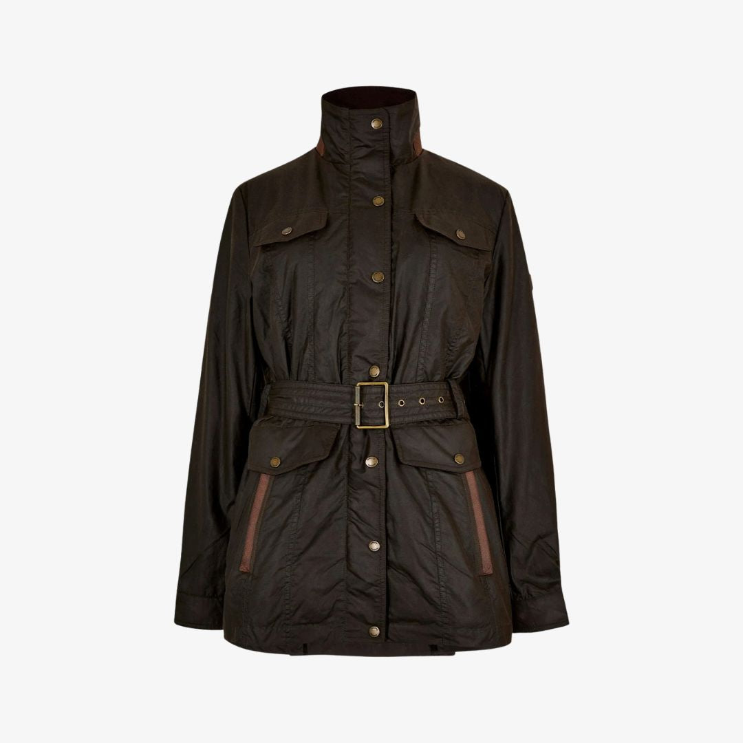 Dubarry Women's Gandon Wax Cotton Coat in Verdigris