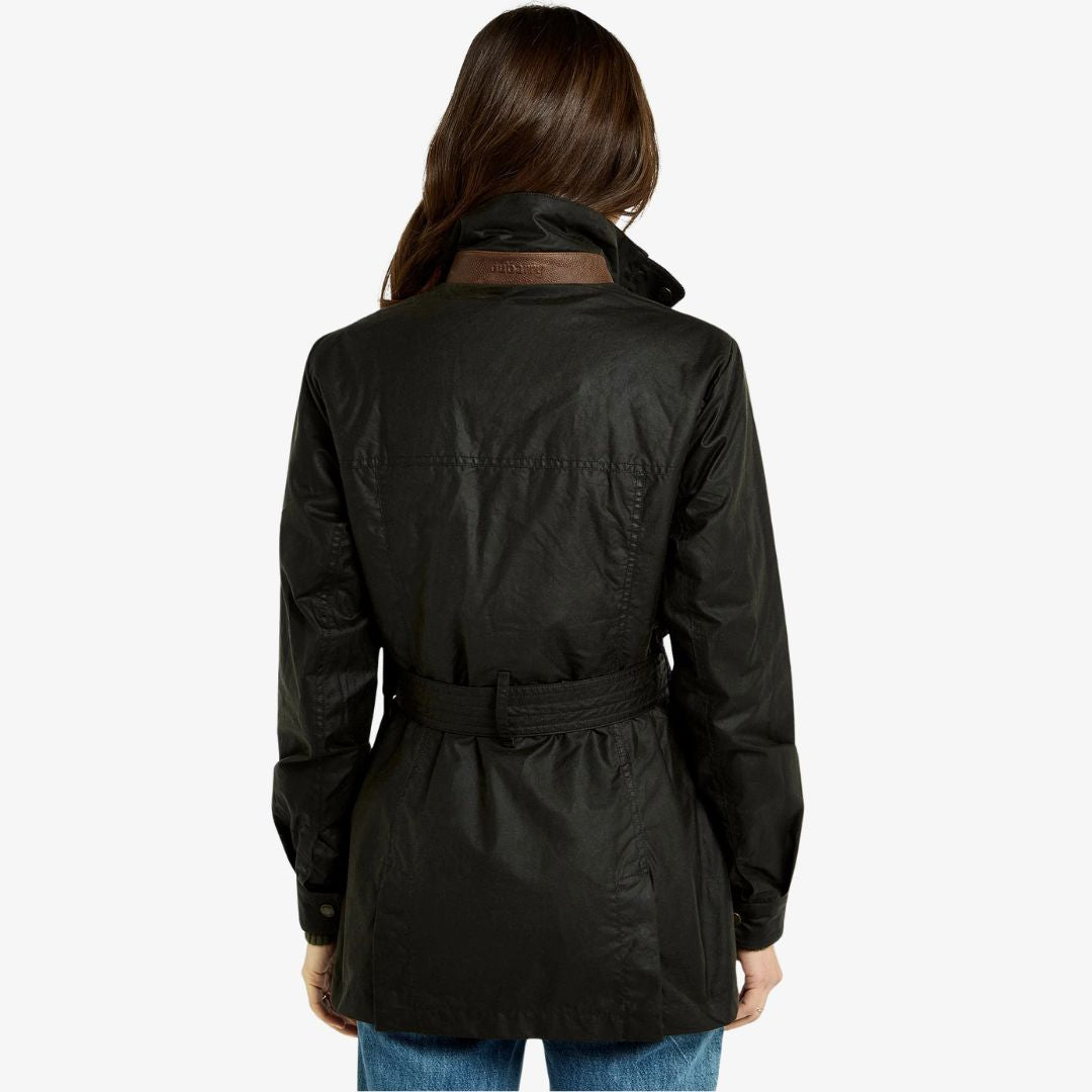 Dubarry Women's Gandon Wax Cotton Coat in Verdigris