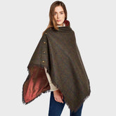 Dubarry Women's Hazelwood Tweed Poncho in Hemlock