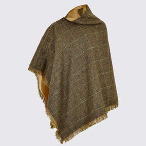 Dubarry Women's Hazelwood Tweed Poncho in Thistle