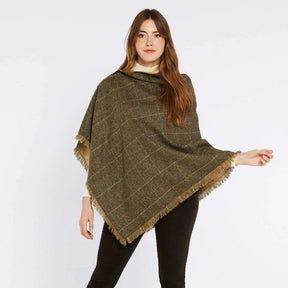 Dubarry Women's Hazelwood Tweed Poncho in Thistle