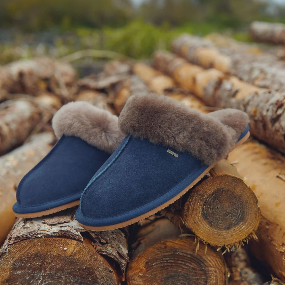 Dubarry Women's Rockmill Mule Slippers in French Navy