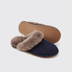 Dubarry Women's Rockmill Mule Slippers in French Navy