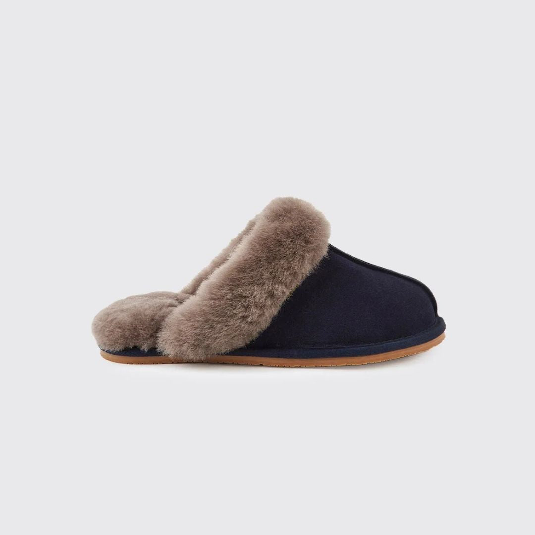 Dubarry Women's Rockmill Mule Slippers in French Navy