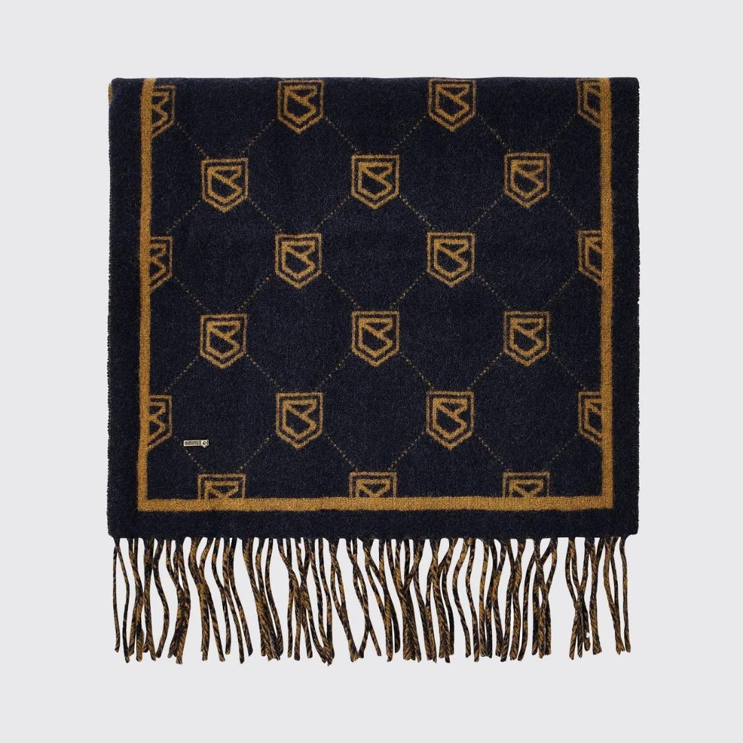 Dubarry Templehouse Wool Scarf in Navy