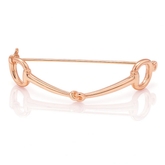 Equetech Snaffle Stock Pin Rose Gold