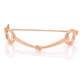 Equetech Snaffle Stock Pin Rose Gold