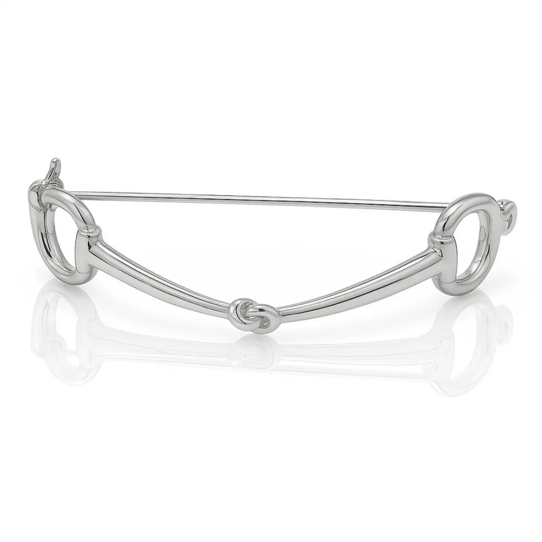 Equetech Snaffle Stock Pin Silver