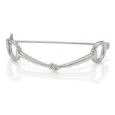 Equetech Snaffle Stock Pin Silver