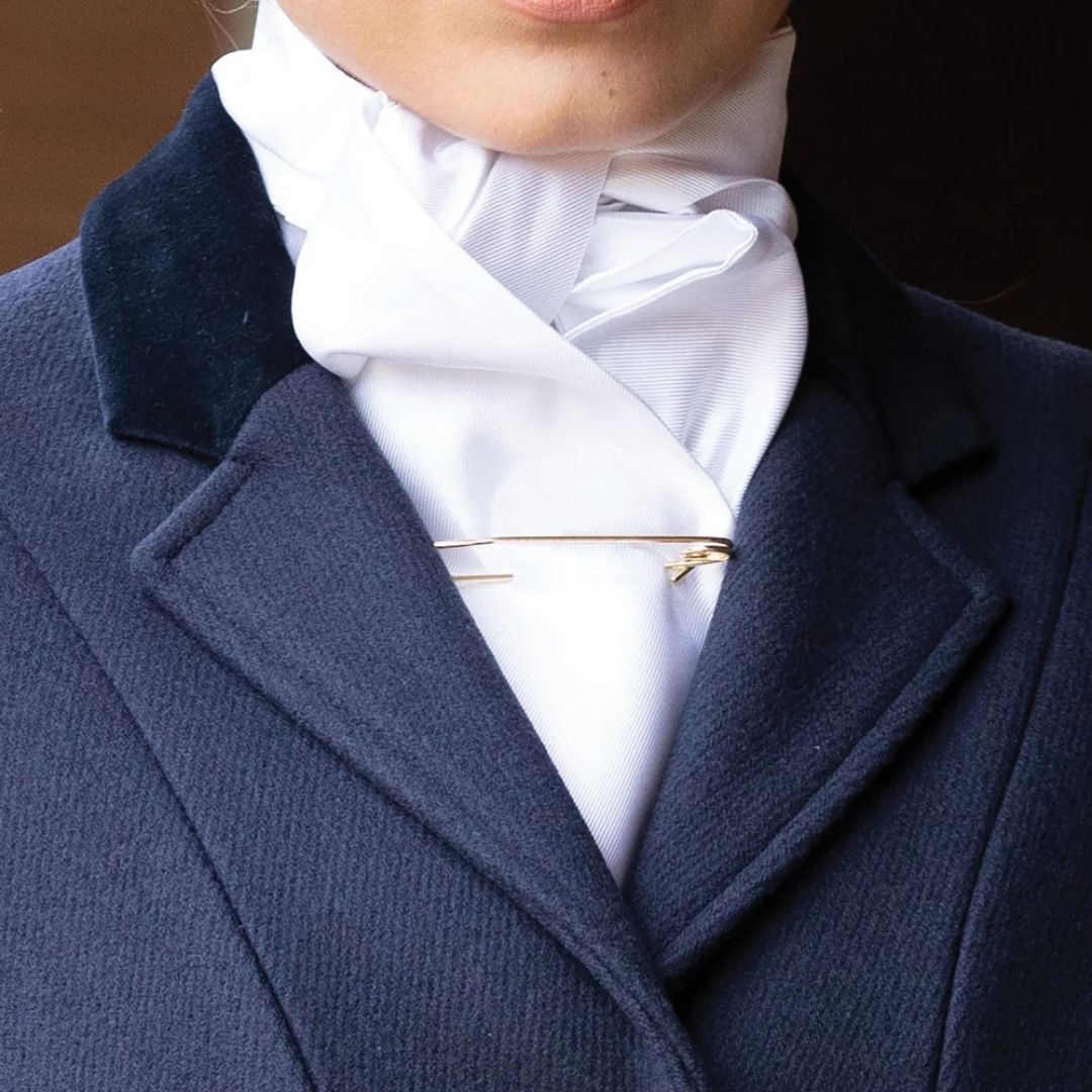 Equetech Traditional Plain Stock Pin Gold