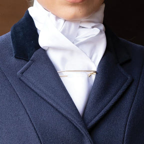 Equetech Traditional Plain Stock Pin Gold