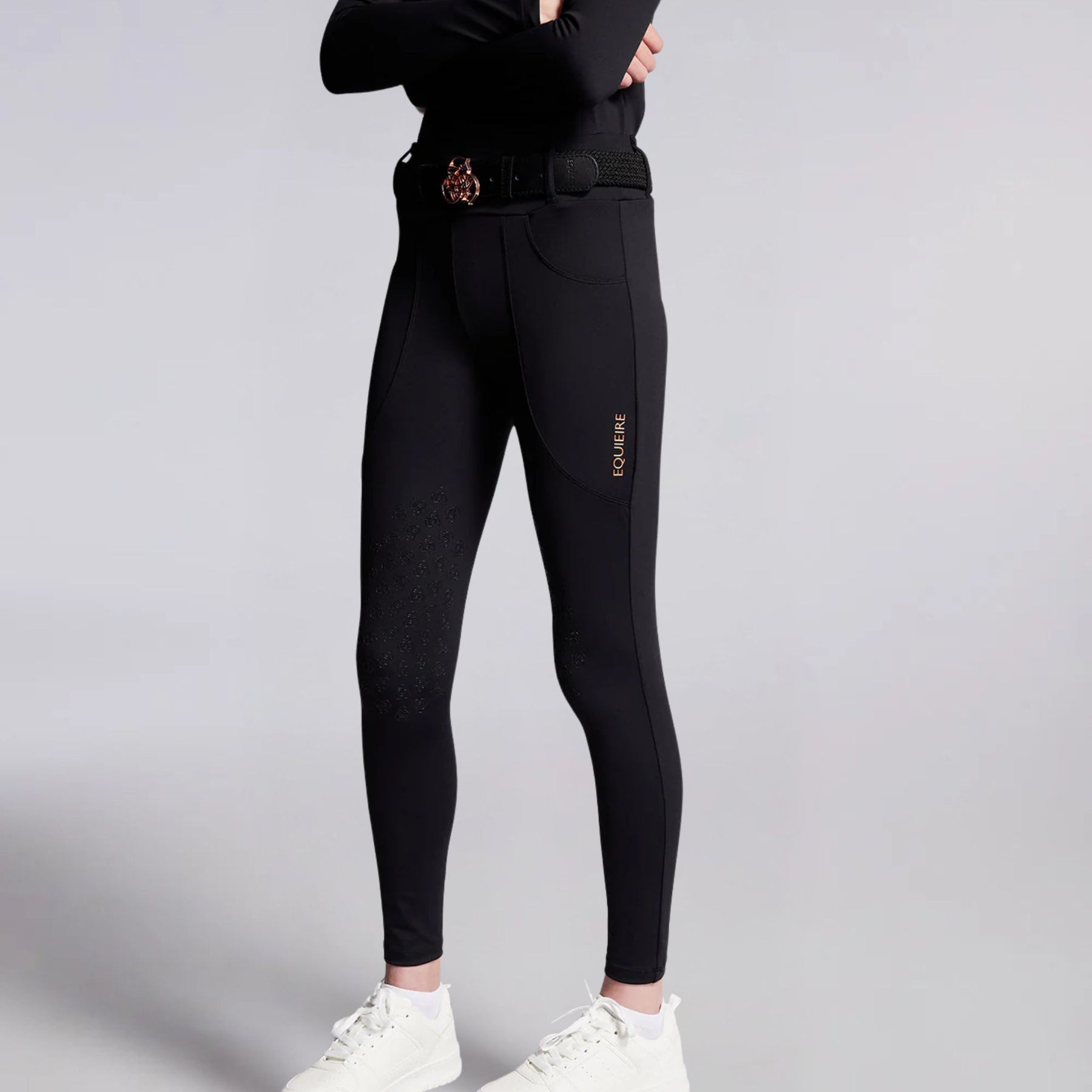Equieire Kids Ava Riding Leggings in Black