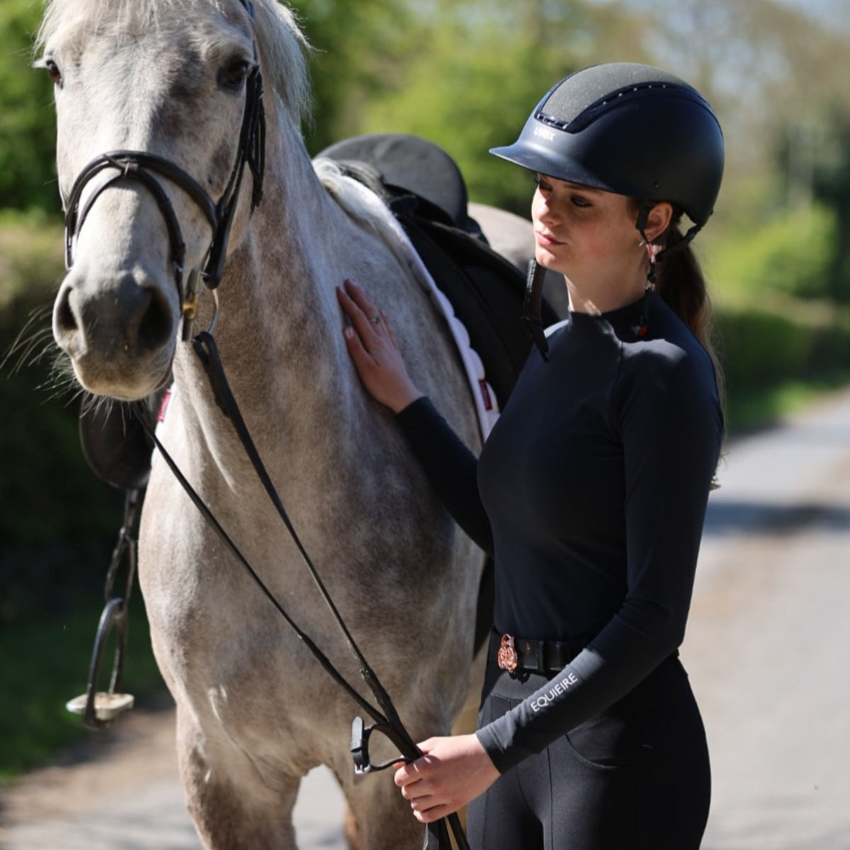 Equieire Unisex Alex Baselayer in Charcoal