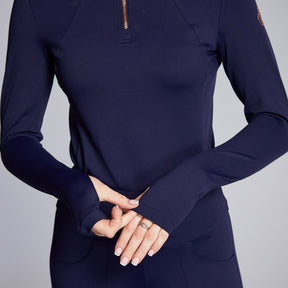 Equieire Women's Emily Riding Top in Navy